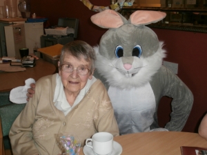 Joycewith Easter Bunny
