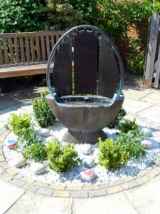 The memorial stones are in place