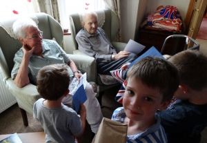 Frank tells them about farming during the war years