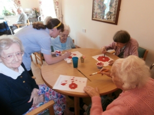 Painting poppies