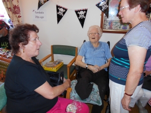 Margaret with friends and family