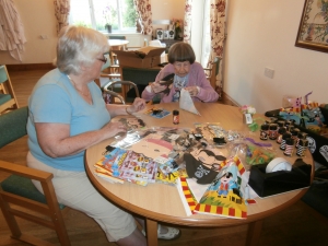 Sorting out the goody bags