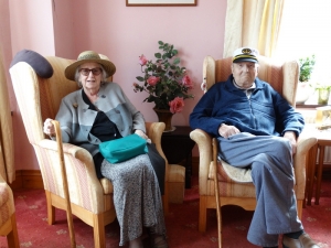 Stella and Frank all ready to go on a boat trip