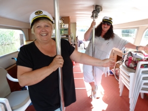 Shelaugh & Jenny on the Waveney Stardust