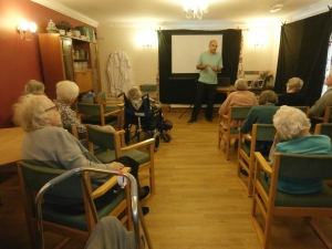 The residents enjoyed a visit from The nostalgic film company